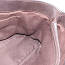 CELINE Boogie Bag Hand Bag Leather Dark Brown Auth 185959-18
