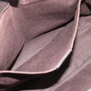 CELINE Boogie Bag Hand Bag Leather Dark Brown Auth 185959-20