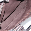 CELINE Boogie Bag Hand Bag Leather Dark Brown Auth 185959-23