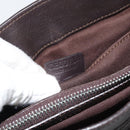 CELINE Boogie Bag Hand Bag Leather Dark Brown Auth 185959-12