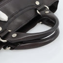 CELINE Boogie Bag Hand Bag Leather Dark Brown Auth 185959-7