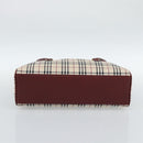 BURBERRY Nova Check Shoulder Bag Canvas Beige Gold Auth 185960SAV-9