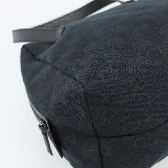 GUCCI GG Canvas Handtas Zwart 124542 Auth 185964A