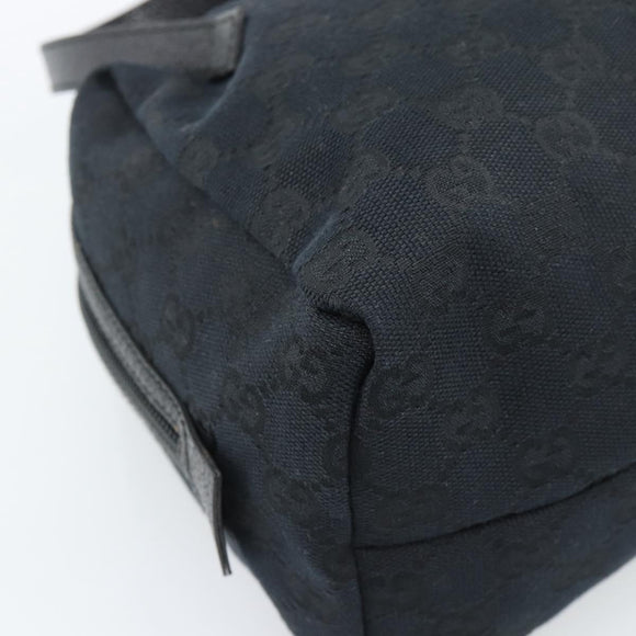 GUCCI GG Canvas Handtas Zwart 124542 Auth 185964A
