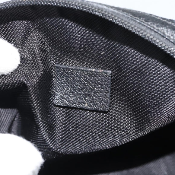 GUCCI GG Canvas Handtas Zwart 124542 Auth 185964A