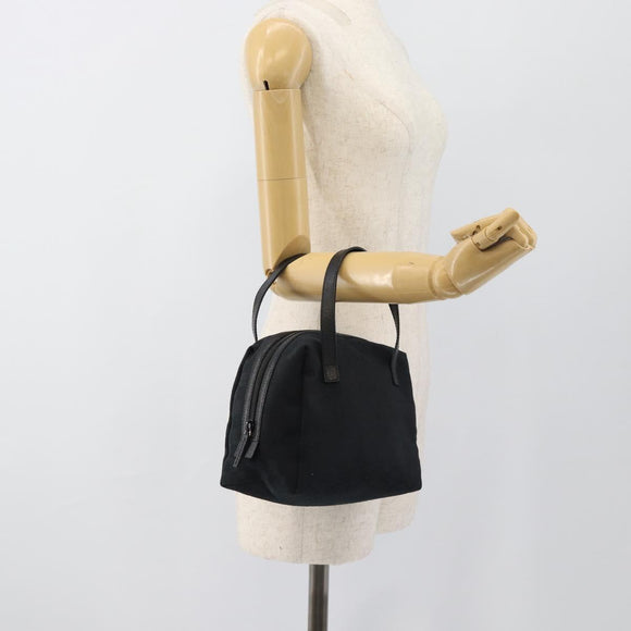 GUCCI GG Canvas Handtas Zwart 124542 Auth 185964A