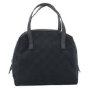 GUCCI GG Canvas Handtas Zwart 124542 Auth 185964A-13