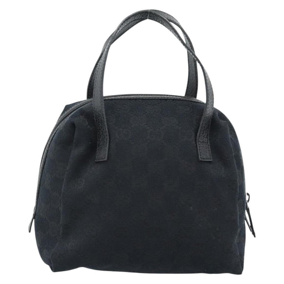 GUCCI GG Canvas Handtas Zwart 124542 Auth 185964A