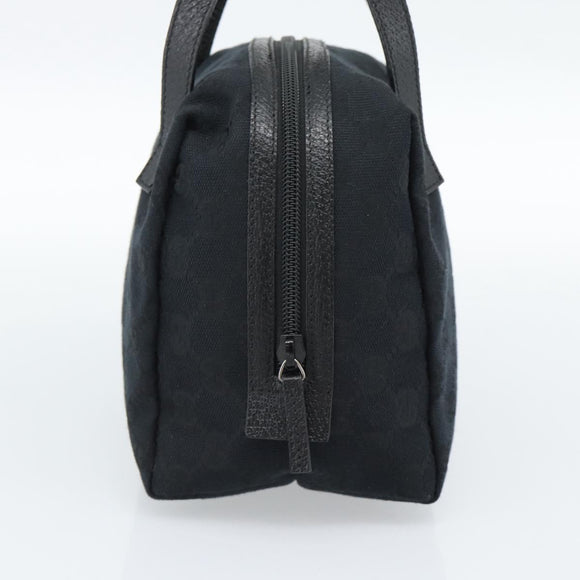 GUCCI GG Canvas Handtas Zwart 124542 Auth 185964A