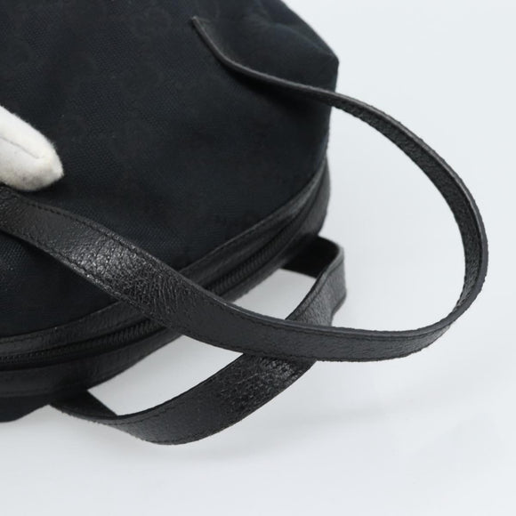 GUCCI GG Canvas Handtas Zwart 124542 Auth 185964A