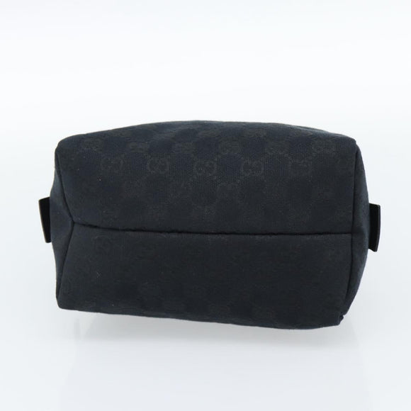 GUCCI GG Canvas Handtas Zwart 124542 Auth 185964A