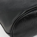 SAINT LAURENT Cassandra Hand Bag Leather Black Gold Auth 185965-14