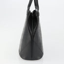SAINT LAURENT Cassandra Hand Bag Leather Black Gold Auth 185965-3