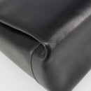 GUCCI Shoulder Bag Leather Black Gold Auth 185968-14