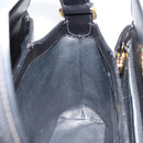 GUCCI Shoulder Bag Leather Black Gold Auth 185968-19