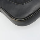 GUCCI GG Canvas Jackie Shoulder Bag Black Silver 001 3306 Auth 185970-14