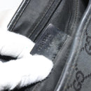 GUCCI GG Canvas Jackie Shoulder Bag Black Silver 001 3306 Auth 185970-24