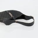 GUCCI GG Canvas Jackie Shoulder Bag Black Silver 001 3306 Auth 185970-7