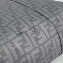 FENDI Zucca Canvas Mamma Baguette Hand Bag PVC Gray Silver Auth 185974-9