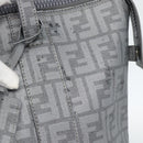 FENDI Zucca Canvas Mamma Baguette Hand Bag PVC Gray Silver Auth 185974-18