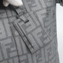 FENDI Zucca Canvas Mamma Baguette Hand Bag PVC Gray Silver Auth 185974-19