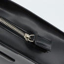 PRADA Tote Bag Leather Black Silver Auth 185975-10