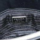 PRADA Tote Bag Leather Black Silver Auth 185975-18
