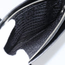 PRADA Tote Bag Leather Black Silver Auth 185975-23