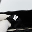 PRADA Tote Bag Leather Black Silver Auth 185975-12