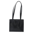 PRADA Tote Bag Leather Black Silver Auth 185975-2