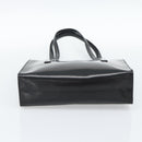 PRADA Tote Bag Leather Black Silver Auth 185975-5