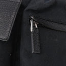 GUCCI GG Canvas Waist Bag Black Silver 28566 Auth 185976-17