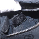 GUCCI GG Canvas Waist Bag Black Silver 28566 Auth 185976-10