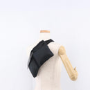 GUCCI GG Canvas Waist Bag Black Silver 28566 Auth 185976-24