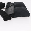 GUCCI GG Canvas Waist Bag Black Silver 28566 Auth 185976-4