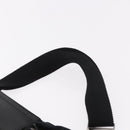 GUCCI GG Canvas Waist Bag Black Silver 28566 Auth 185976-8