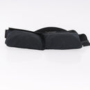GUCCI GG Canvas Waist Bag Black Silver 28566 Auth 185976-5