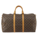 LOUIS VUITTON Monogram Keepall 50 Boston Bag M41426 LV Auth 185977-13