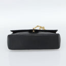 CHANEL Matelasse 25 Chain Shoulder Bag Lamb Skin Black Gold CC Auth 185980SAM-5