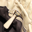 Miu Miu Hand Bag Leather 2way Beige Gold Auth 185981A-21