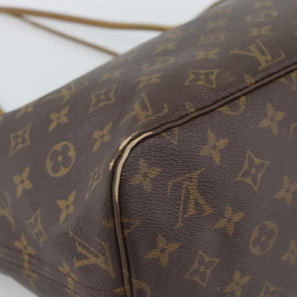 LOUIS VUITTON Monogram Neverfull MM Tote Bag M40156 LV Auth 185982