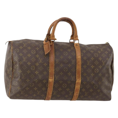 LOUIS VUITTON Monogram Keepall 50 Boston Bag M41426 LV Auth 185984