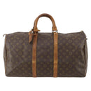 LOUIS VUITTON Monogram Keepall 50 Boston Bag M41426 LV Auth 185984-13