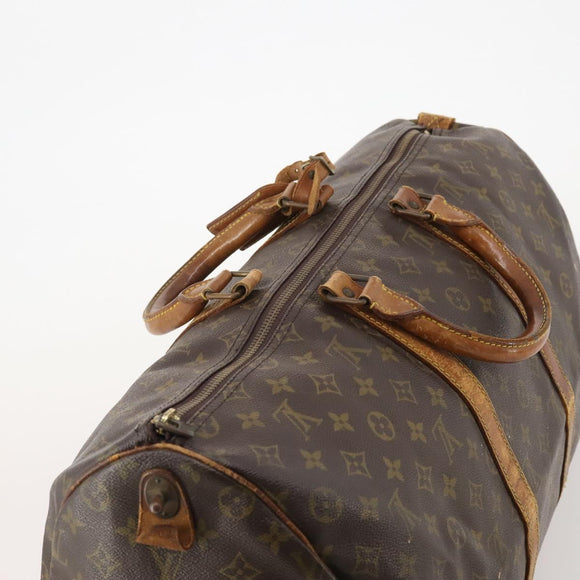 LOUIS VUITTON Monogram Keepall 50 Boston Bag M41426 LV Auth 185984