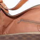 CELINE Macadam Canvas Hand Bag PVC Leather Brown Gold Auth 185986A-20