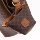 CELINE Macadam Canvas Hand Bag PVC Leather Brown Gold Auth 185986A-22