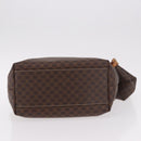 CELINE Macadam Canvas Hand Bag PVC Leather Brown Gold Auth 185986A-5