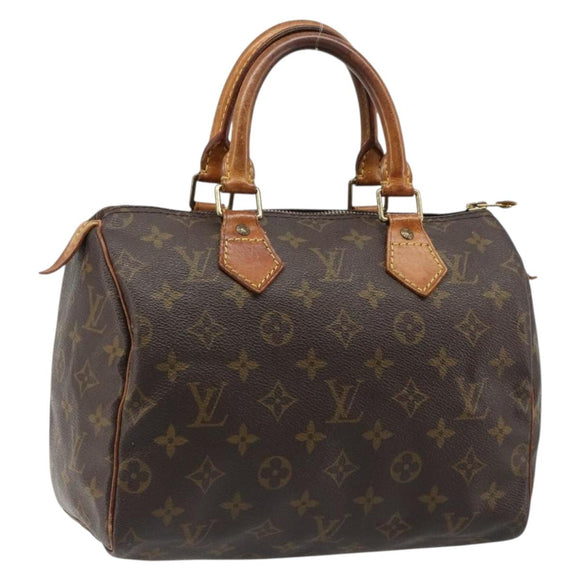LOUIS VUITTON Monogram Speedy 25 Hand Bag M41528 LV Auth 185988