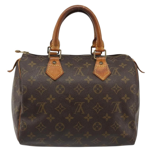 LOUIS VUITTON Monogram Speedy 25 Hand Bag M41528 LV Auth 185988