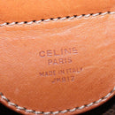 CELINE Macadam Canvas Boston Bag PVC Leather Brown Gold Auth 185992-11